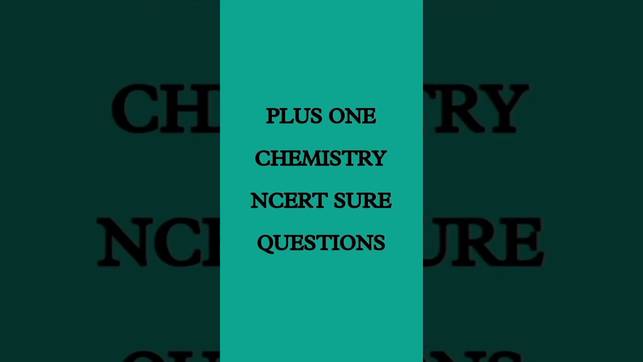 Plus one chemistry NCERT sure questions | Structure of Atom 