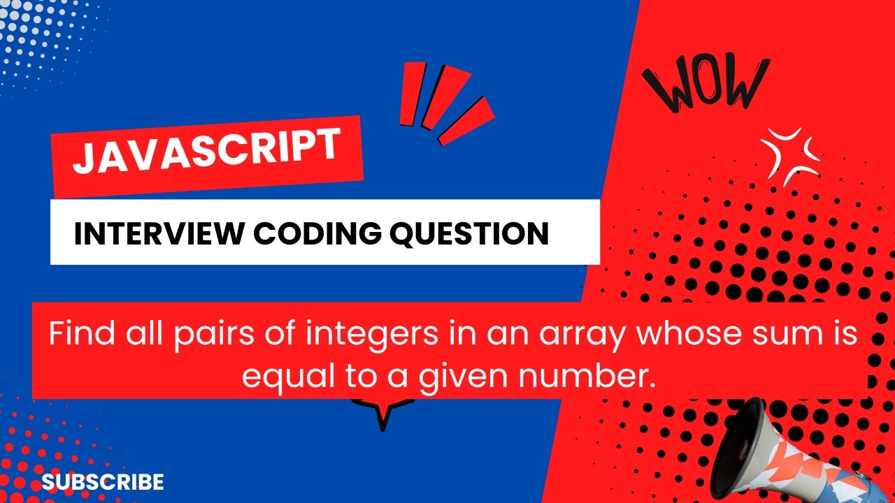 Find all pairs of integers in an array whose sum is equal to a given ...
