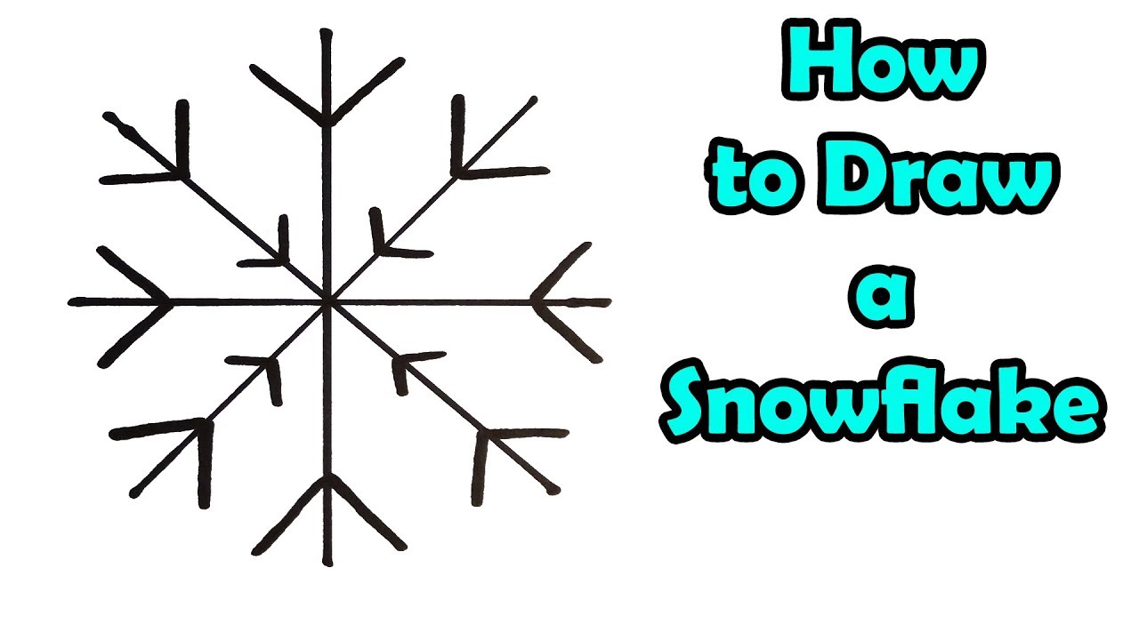 How To Draw Snowflakes Easy For Kids - alessiainbookland