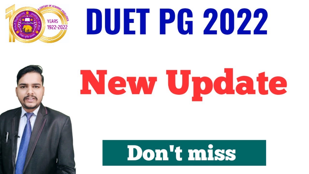 DUET PG 2023 Admit Card download now