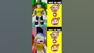 Jeffy ROBLOX vs ORIGINAL GUESS the SML VOICE! 😆😅😂 #shorts
