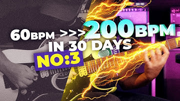 30 Days Guitar Picking Speed Burst Program Exercise 3 (ENDURANCE!!!)
