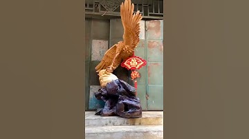 38tr " Siêu Đại Bàng" Gỗ nhai bách thơm ngọt tinh tế, đục kênh bong thủ công bằng tay tỉ mỉ sắc nét