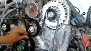 5.3L 6.0L 4.8L belt diagram replace serpentine belt  Chevy GMC trucks