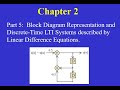 Chapter 02 Part 5 Block Diagram Representation And DT Linear Difference Equations