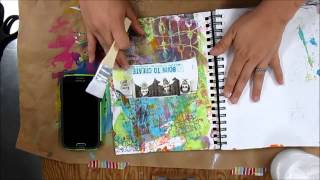 #lovesummerart Journaling by 5s with a buddy Shannon Green Step 4