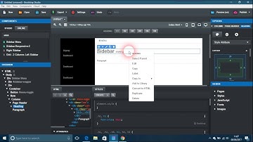 Sidebar Menus in Bootstrap Studio BSS