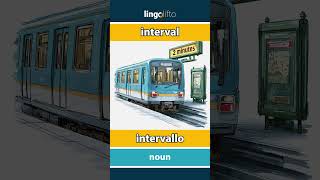 🇬🇧🇮🇹 interval - intervallo : learn English : impariamo l'inglese : vocabulary builder