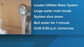 Portions of Loudon put on 24-hour boil advisory after water main break