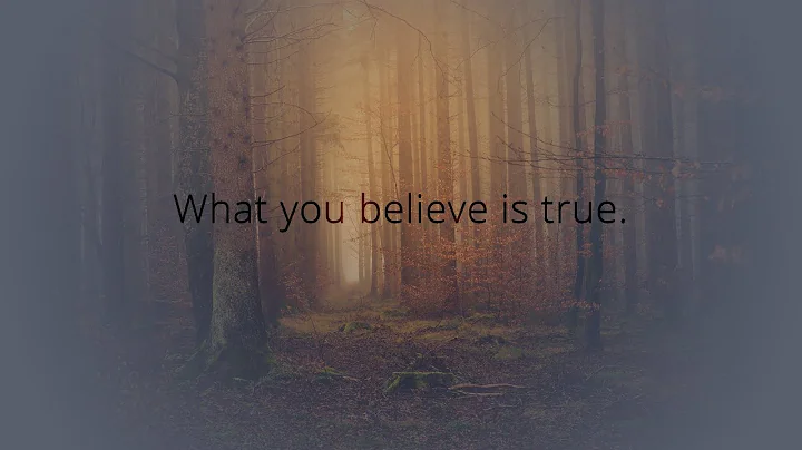What you believe is true by Loren Willis, CNHP