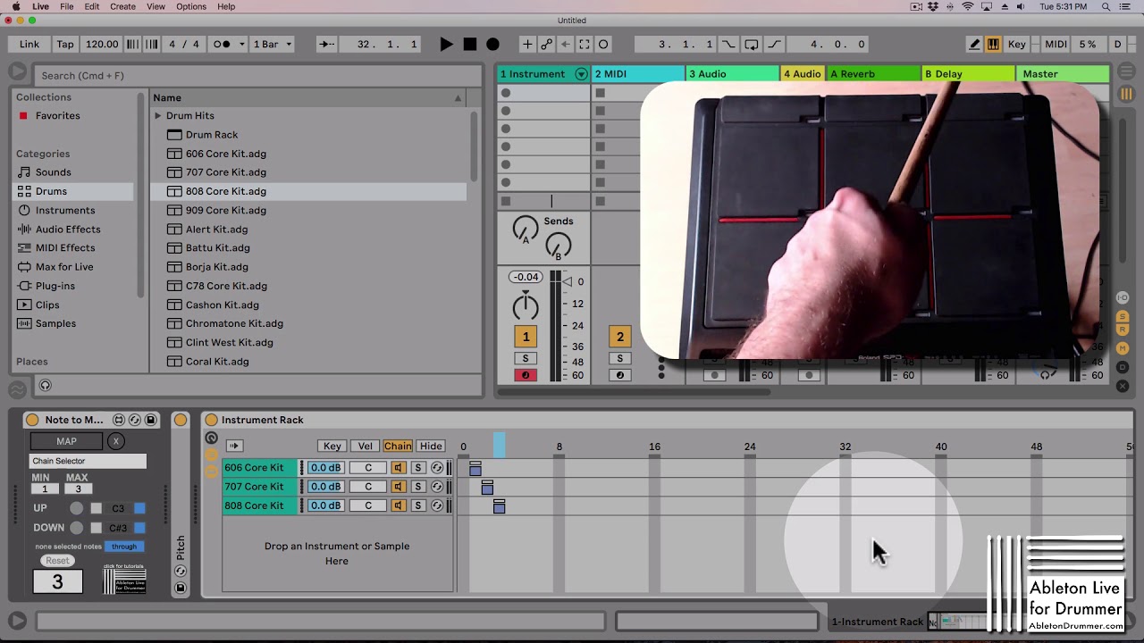 Note To MAP in Ableton Live / Max for Live device - YouTube