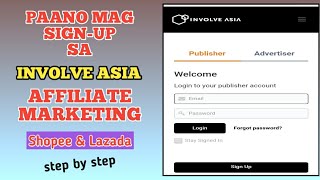 Paano Mag Sign-up sa Involve Asia Affiliate Marketing | gamit ang cellphone