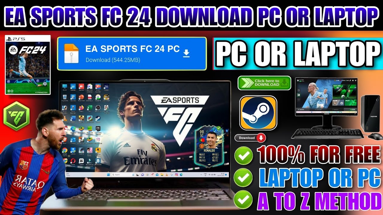 EA SPORTS FC 24 DOWNLOAD PC, HOW TO DOWNLOAD EA SPORTS FC 24 PC & LAPTOP
