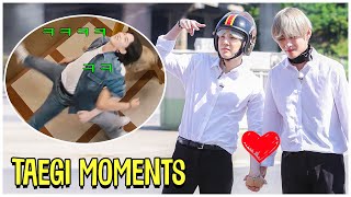 Taegi Moments To Brighten Your Day  BTS Suga And V Moments