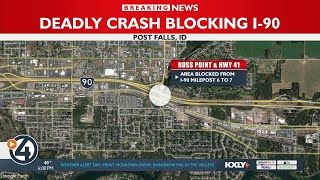 Deadly crash blocking I-90 near US 41