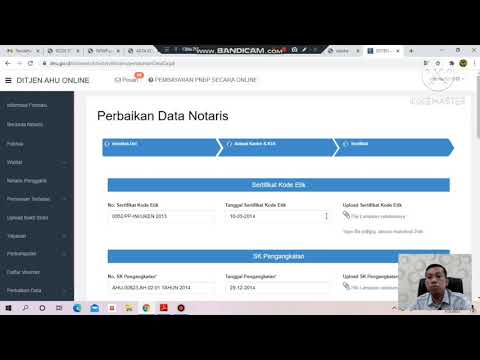 Tutorial Pembaharuan Data Notaris AHU Online