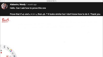 Prove that if a|c and a+b=c, then a|b. As requested by Wendy Alabastro