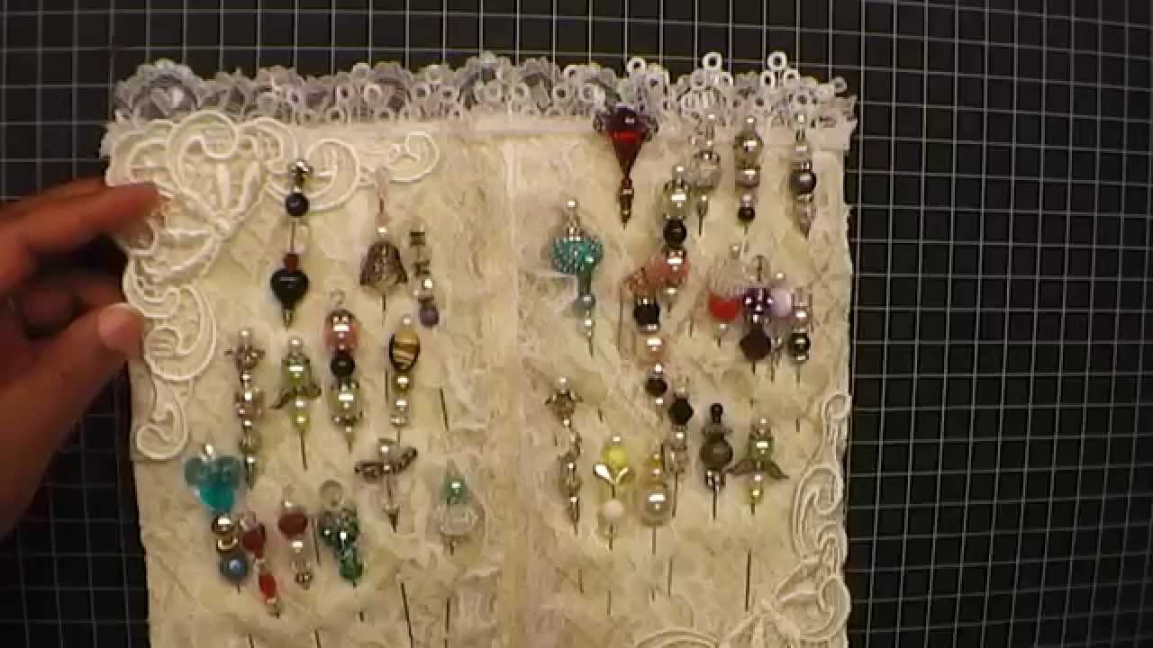 Shabby Chic Fabric Stick Pin Holder/Giveaway - GDT (glitzzandmore)