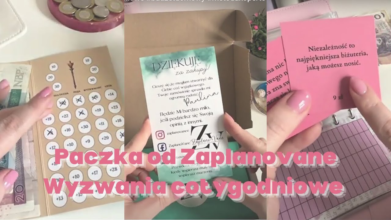 Paczka od Zaplanovane i wyzwania cotygodniowe #budżetdomowy #metodakopertowa