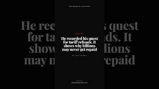 He recorded his quest for tariff refunds. It shows why billions may never get repaid