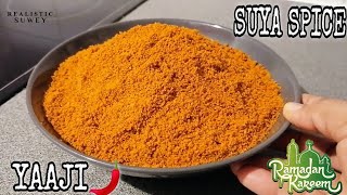 HOW TO MAKE SUYA SPICE/YAAJI🌶️ || STEP BY STEP