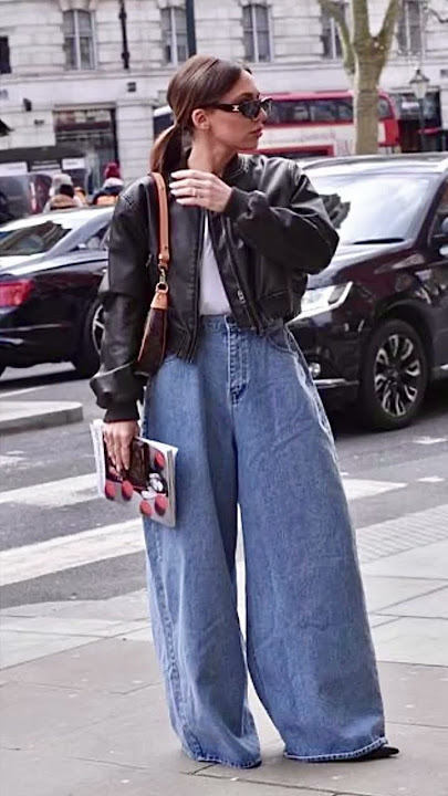 How to wear denim pants ๐ #denim #fashion #style