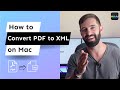 How to Convert PDF to XML on Mac | UPDF