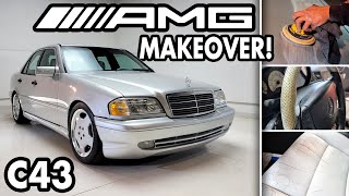 : WORST PAINT JOB EVER! Mercedes C43 AMG Detailing NIGHTMARE