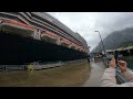 Our monster cruise ship in port at juneau alaska