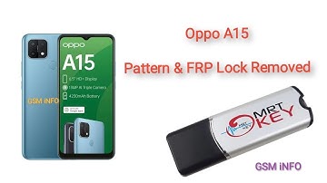 Oppo A15 Pattern & Google Lock Removed Done by MRT Dongle