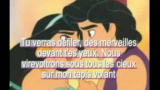 Video thumbnail of "karaoke - Aladdin - Un nouveau monde"