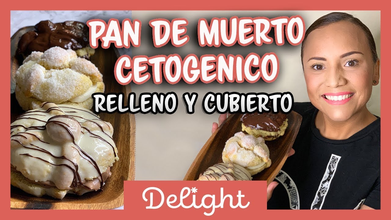 Pan de Muerto Cetogenico Keto, la mejor receta (RELLENO Y CUBIERTO! )