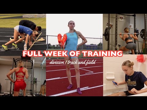 FULL WEEK OF TRAINING W A D1 ATHLETE // summer training vlog, hurdles, lift, plyometrics, hills