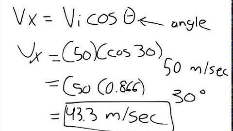Finding the Horizontal Velocity of a Projectile