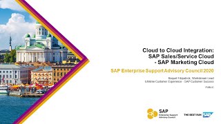 Overview: Cloud to Cloud Integration – SAP Marketing Cloud Integration  | ESAC 2020