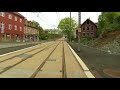 Straßenbahn Führerstandsmitfahrt in Bergen in Norwegen