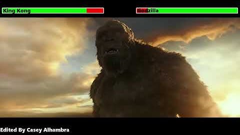 Godzilla vs. Kong (2021) Aircraft Battle with healthbars