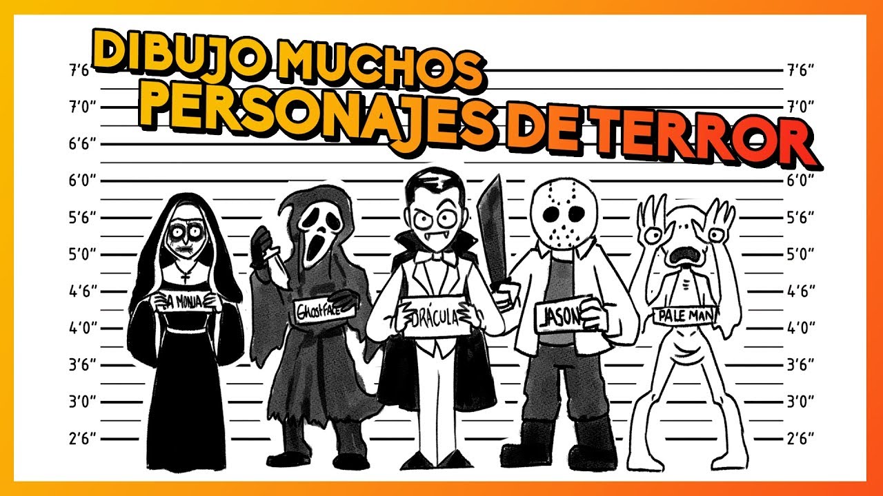 🎃 DIBUJO MUCHOS PERSONAJES DE TERROR 🎃 - thptnganamst.edu.vn