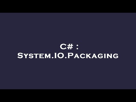 C# : System.IO.Packaging