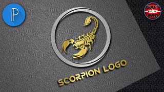 How To Make Scorpion Logo on Pixellab || Scorpion Logo || EXIT POINT PRO