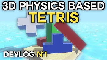 I made a 3D PHYSICS BASED TETRIS game for MOBILE - Devlog #1