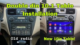 10in Double din Car Table Installation **2000 Honda Accord Ex**