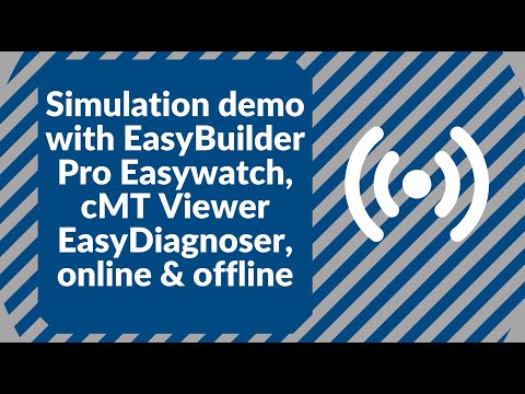 Online Simulation demo with EasyBuilder Pro EasyDiagnoser, cMT Diagnoser