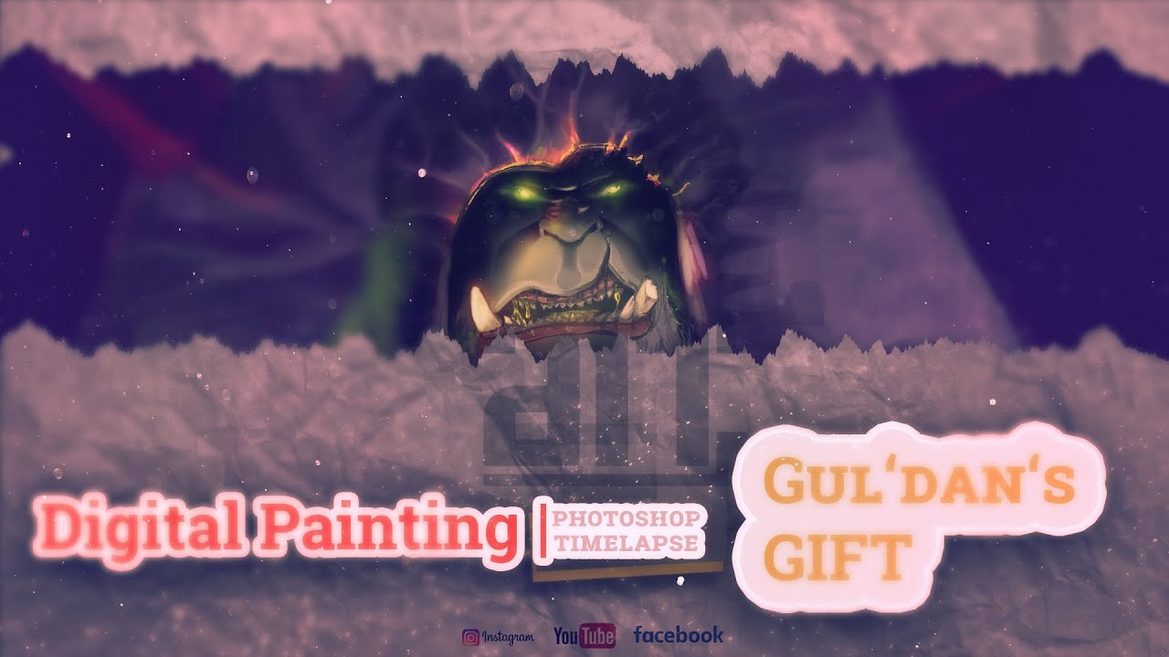 Gul'dan's Gift – Digital Art Timelapse | WoW Fan Art by an Old-School Geek