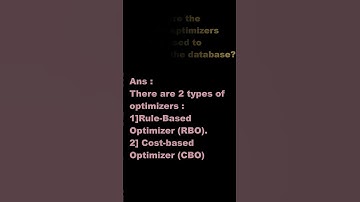 #shorts  What are different types of optimizers in Oracle ? | Learnomate