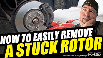 STUCK BRAKE ROTOR? How to Remove - EASIEST METHODS (Seized, Rusted, Frozen)