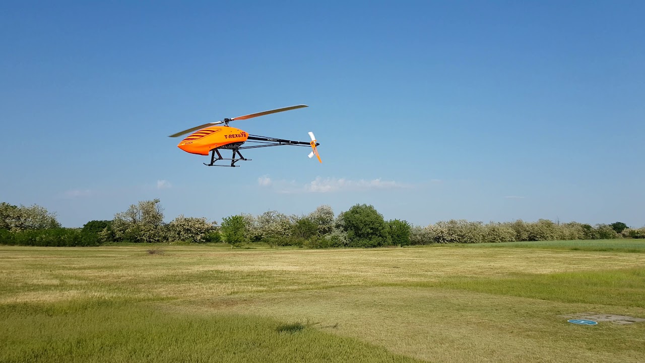ramo HelikopterModell TRex 678 Low RPM Helicopter - YouTube