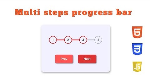 Multi step progress bar javascript