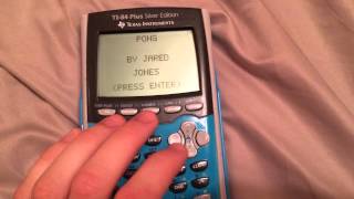 TI-84 Pong graph demonstration Wealth