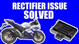 yamaha R15 rectifier issue | check engine light | 46 error | solved